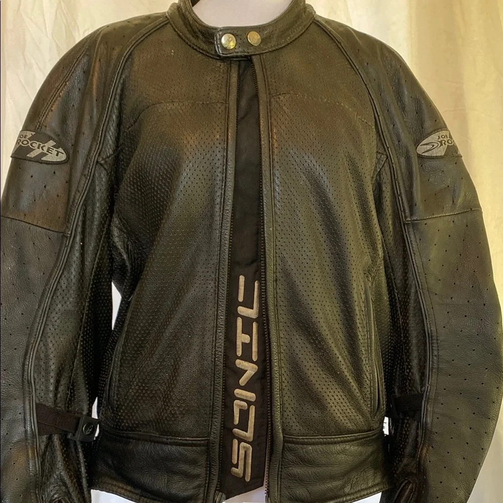 Joe Rocket Black Leather Jacket - Picture 1 of 16